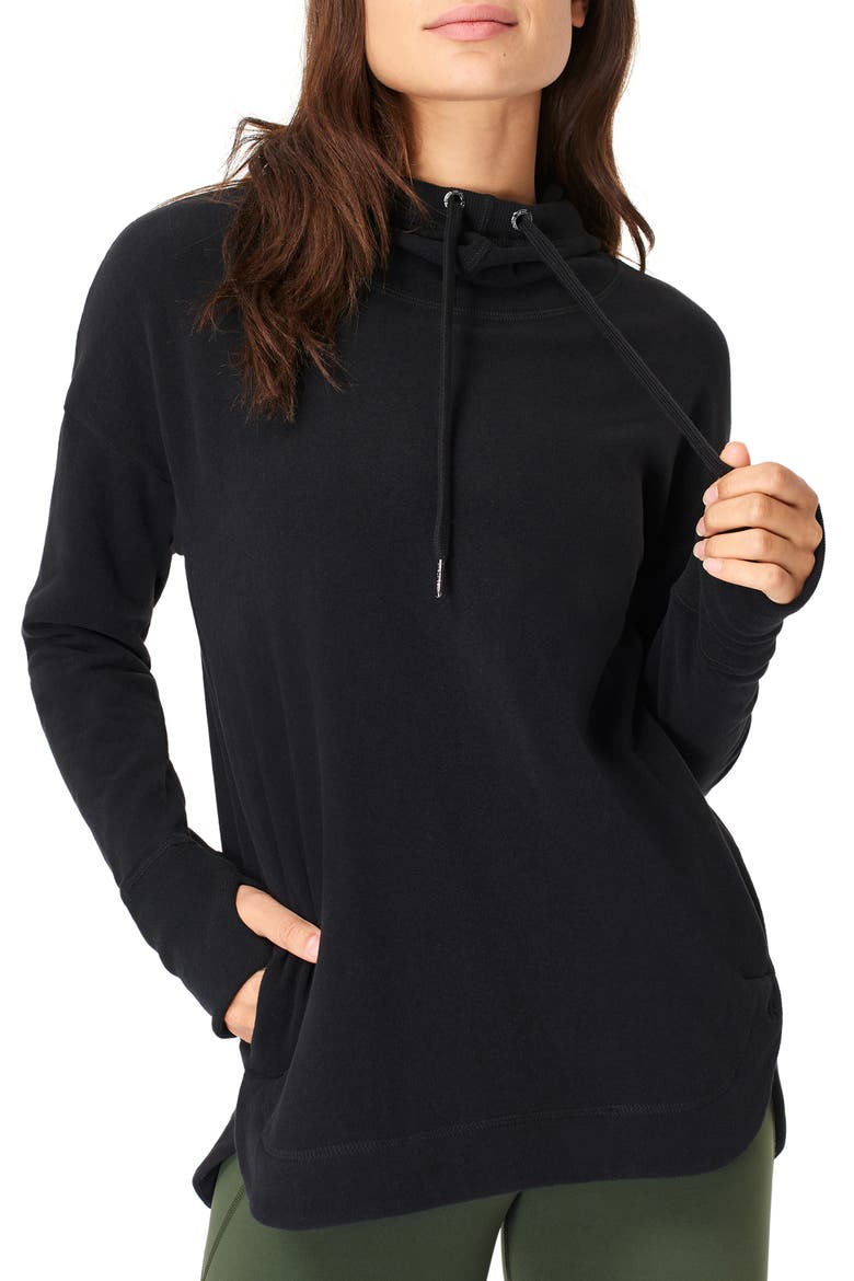 Escape Fleece Hoodie, Main, color, BLACK