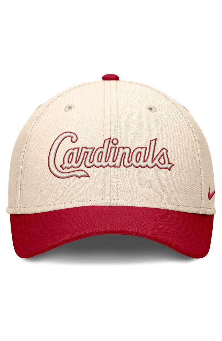 Nike Men's Nike Natural/Red St. Louis Cardinals Statement Rise Performance Flex Hat, Alternate, color, Natural