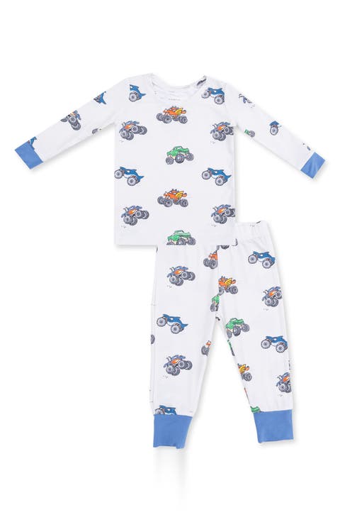 Kids' Monster Truck Fitted Two-Piece Pajamas
