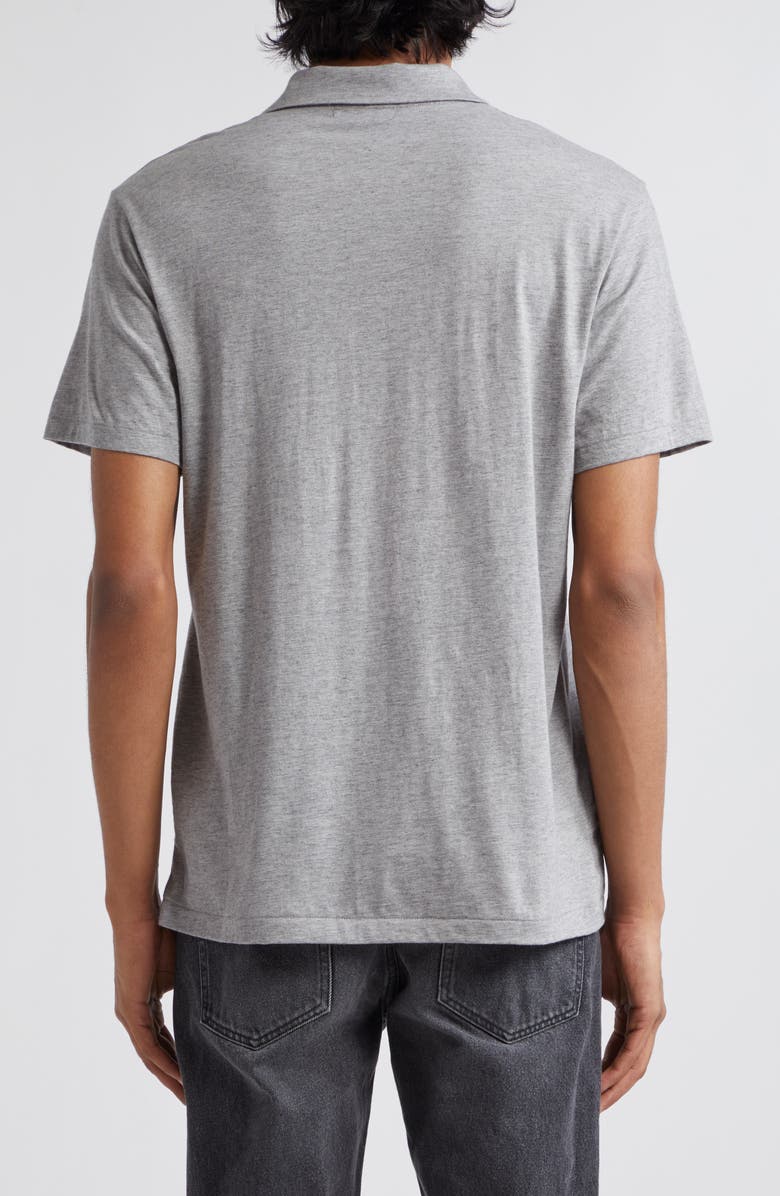 John Elliott Heathered Cotton & Cashmere Polo, Alternate, color, Grey