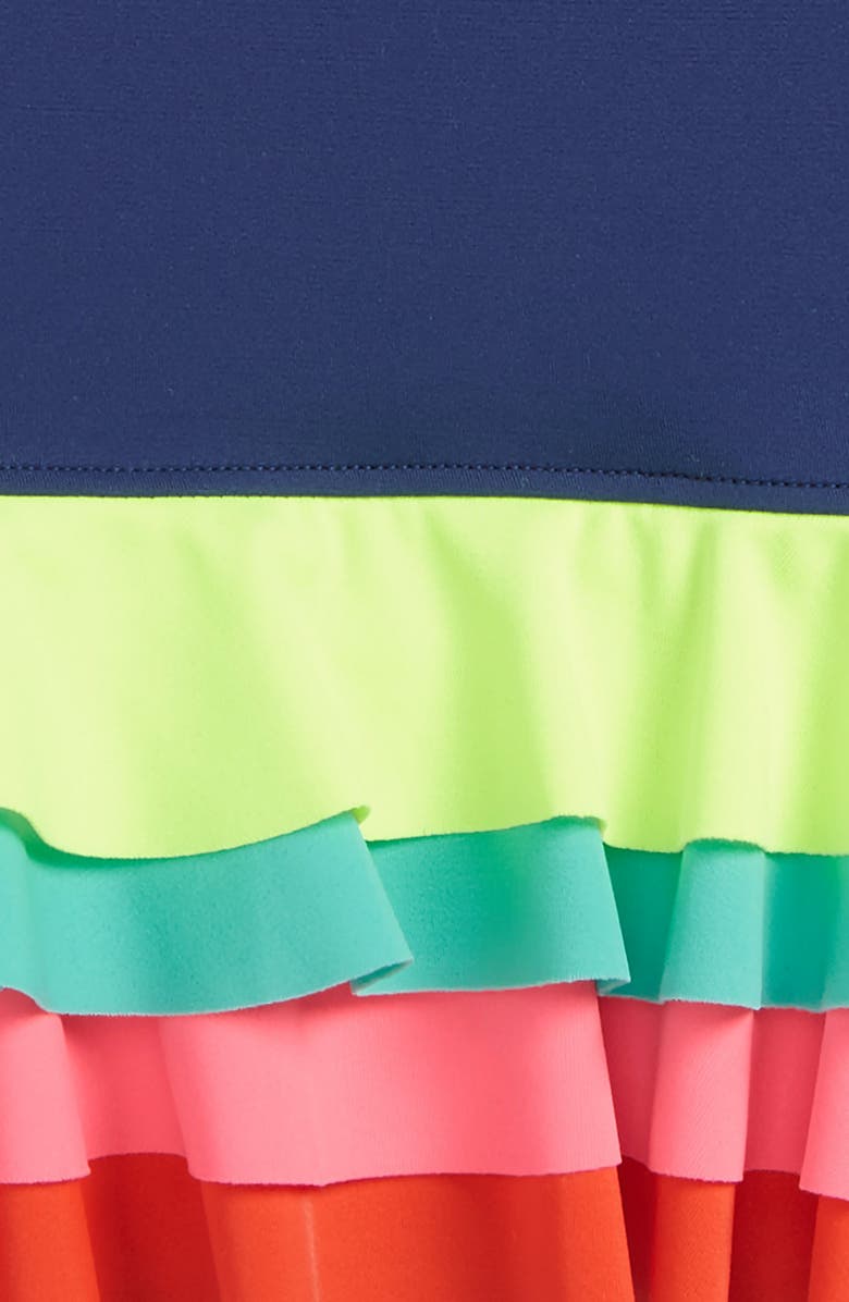 Mini Boden One-Piece Ruffle Swimsuit, Alternate, color, 