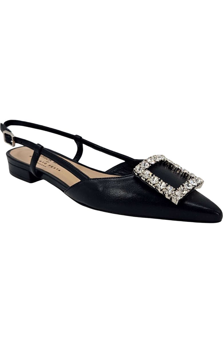 Madison Maison Sling Back Flat, Alternate, color, Black