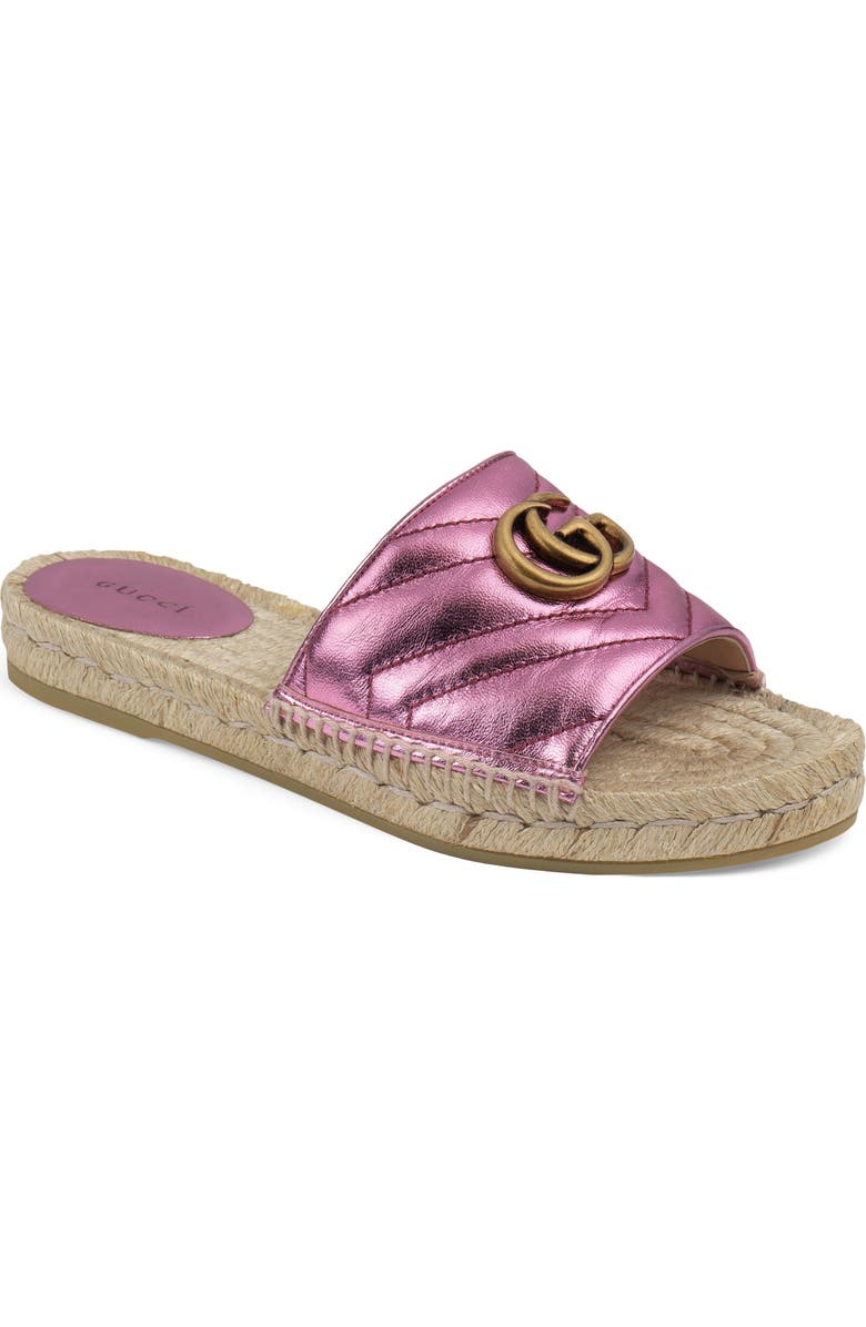 Gucci Pilar Espadrille Slide Sandal, Main, color,
