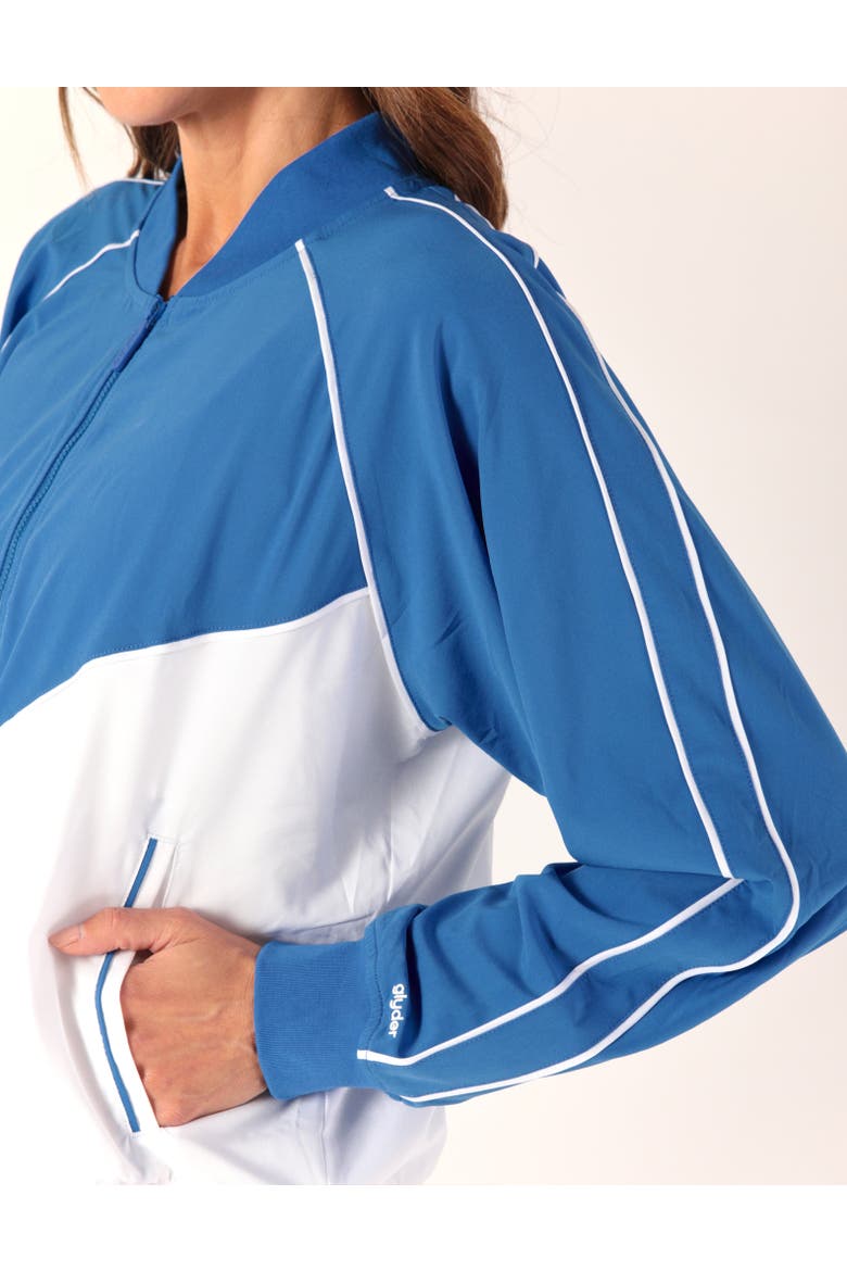 Track Mode Jacket, Alternate, color, Sapphire Coast/White