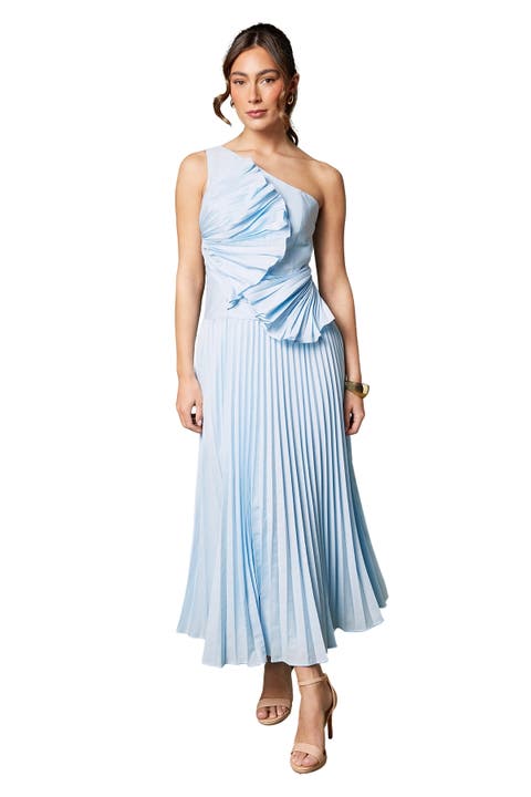 Pleat Fan Bandeau Dress