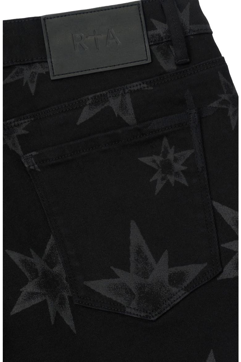 Bryant Allover Star Skinny Jeans, Alternate, color, BLACK ALLOVER STAR