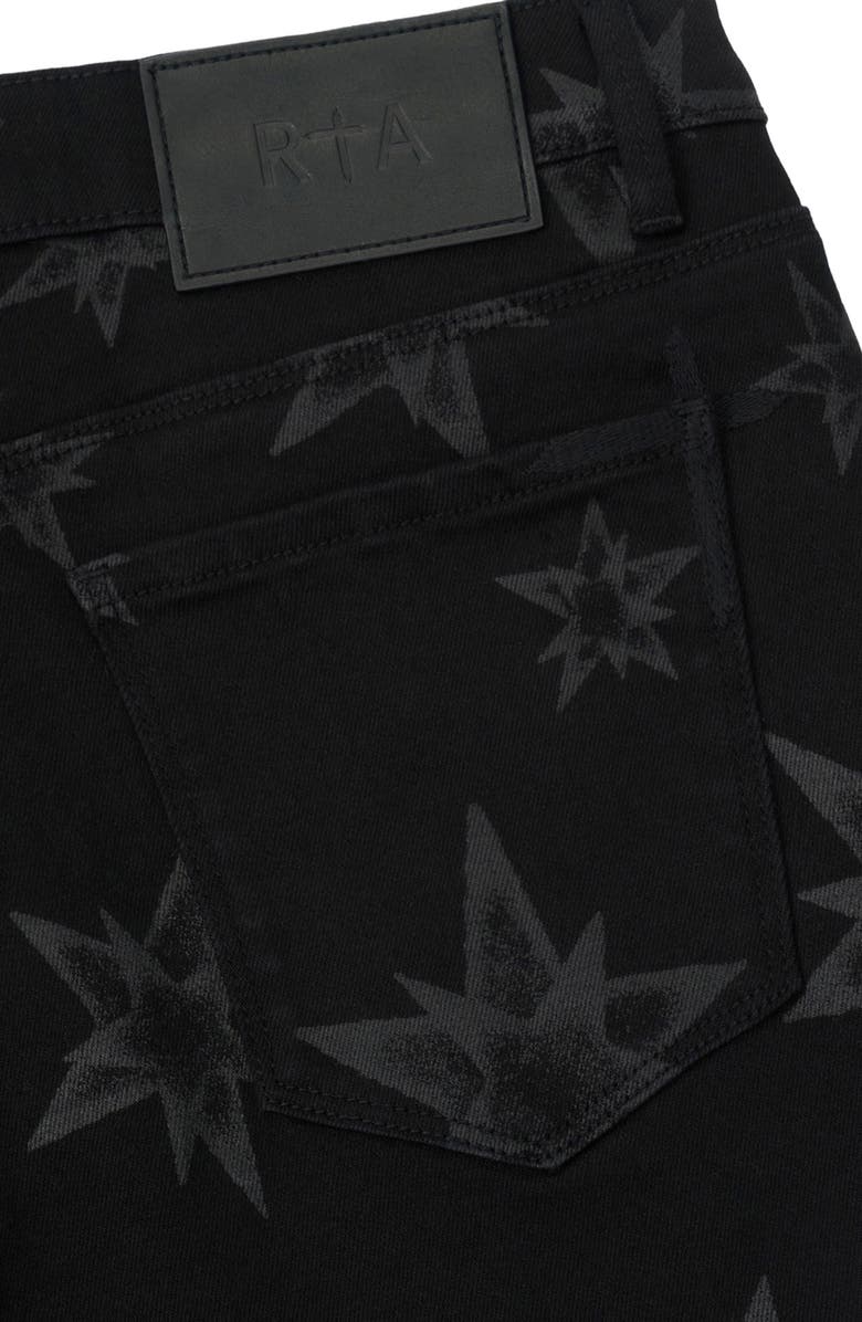 RtA Bryant Allover Star Skinny Jeans, Alternate, color,