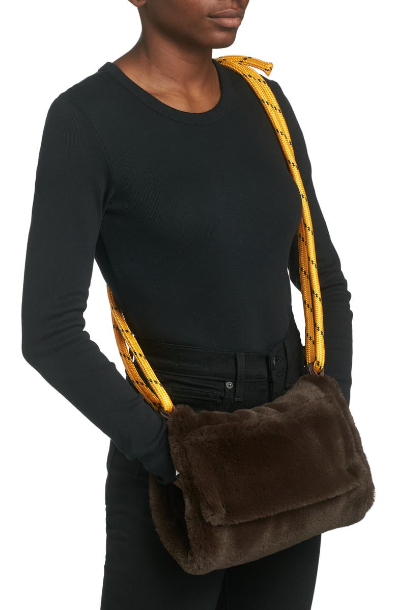 KkCo Faux Fur Muff Crossbody Bag, Alternate, color,