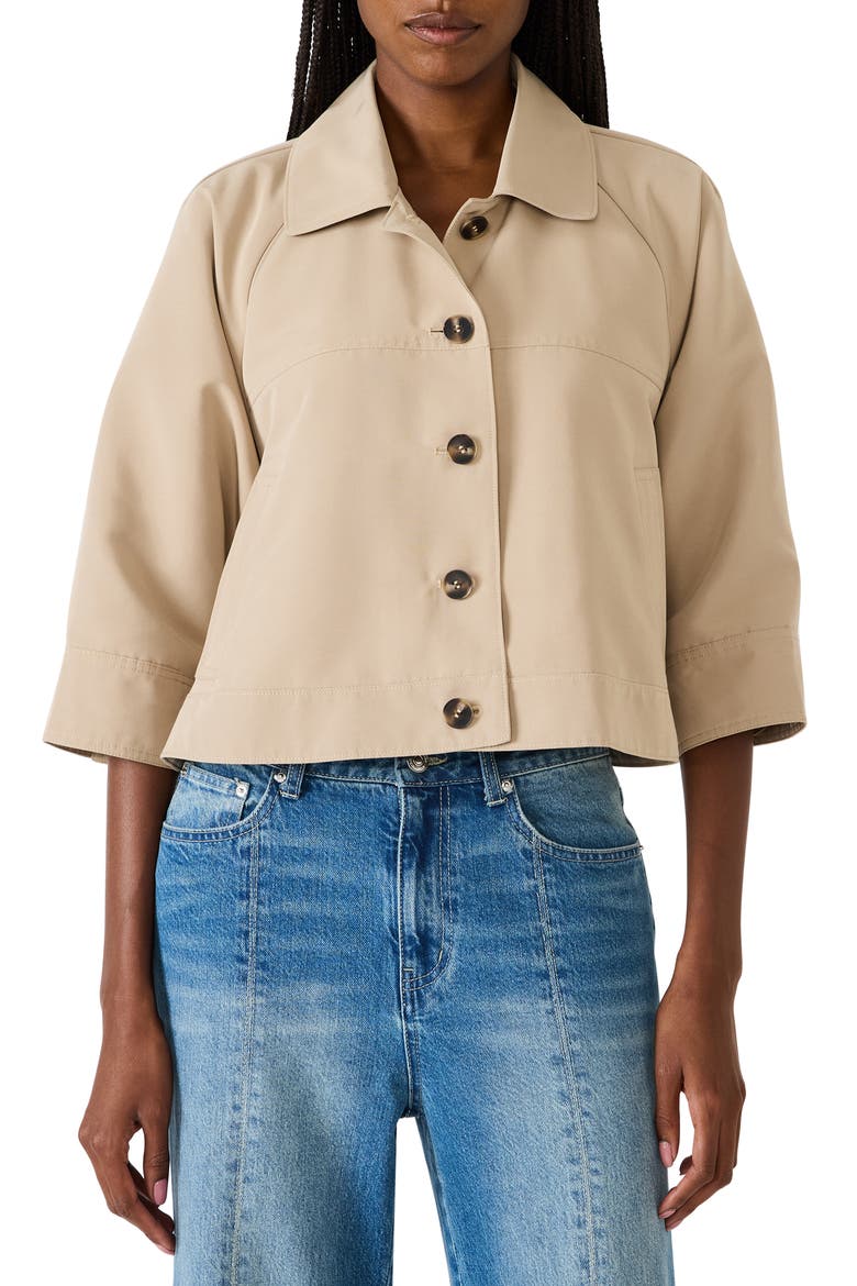 Rhode Crop Jacket, Main, color, TAN