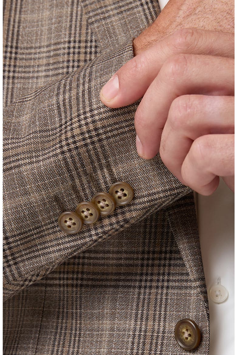 Lavelle Wool Sport Coat, Alternate, color, ESPRESSO MID GLEN CHECK