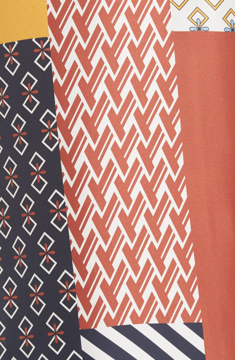 Tory Burch Bianca Patchwork Maxi Dress, Alternate, color, 