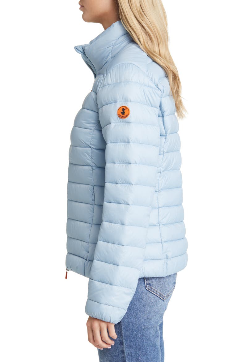 Carly Water Repellent Recycled Nylon Puffer Jacket, Alternate, color, POWDER BLUE