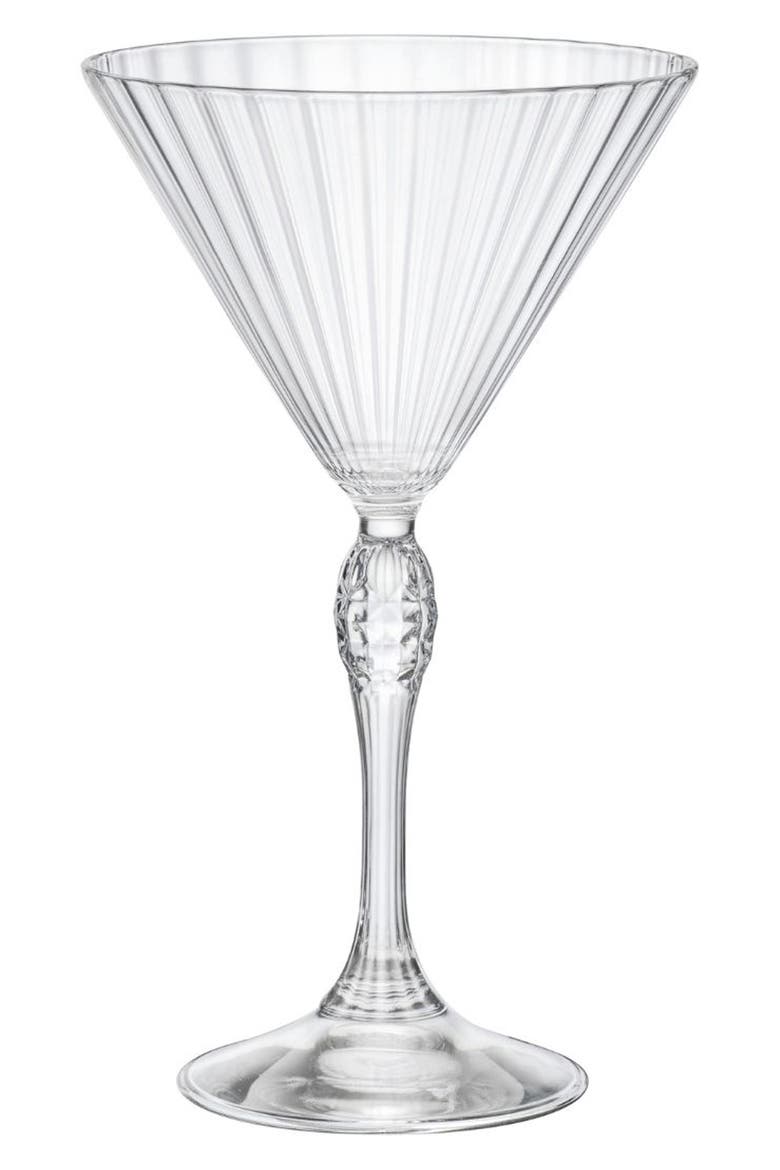 America '20s Set of 4 Martini Glasses, Main, color, CLEAR