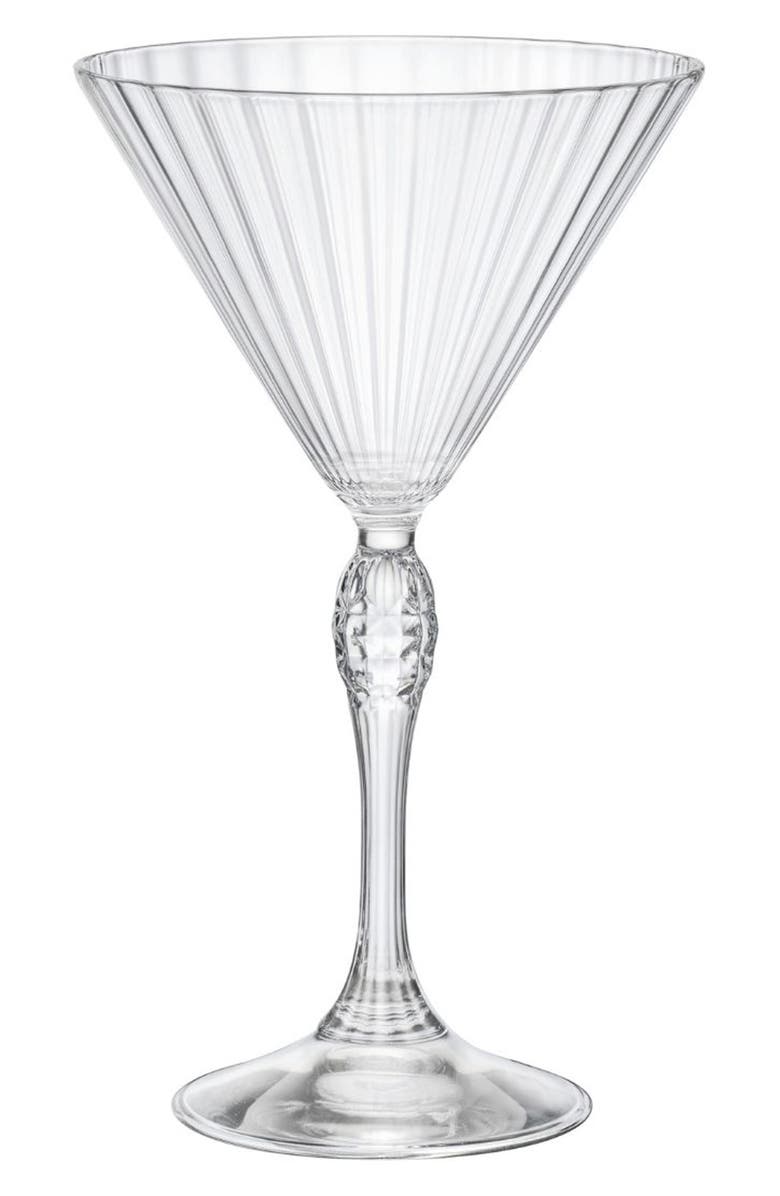 Luigi Bormioli America '20s Set of 4 Martini Glasses, Main, color, Clear