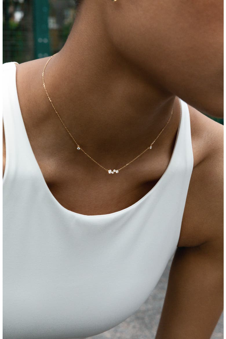Luna Lab Created Diamond Necklace, Alternate, color, YELLOW