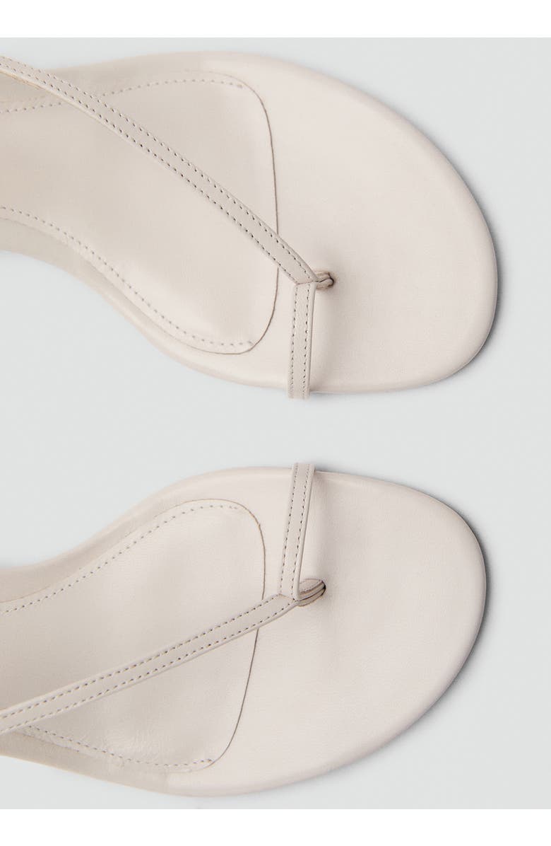 MANGO Ankle Strap Kitten Heel Sandal, Alternate, color, Ecru