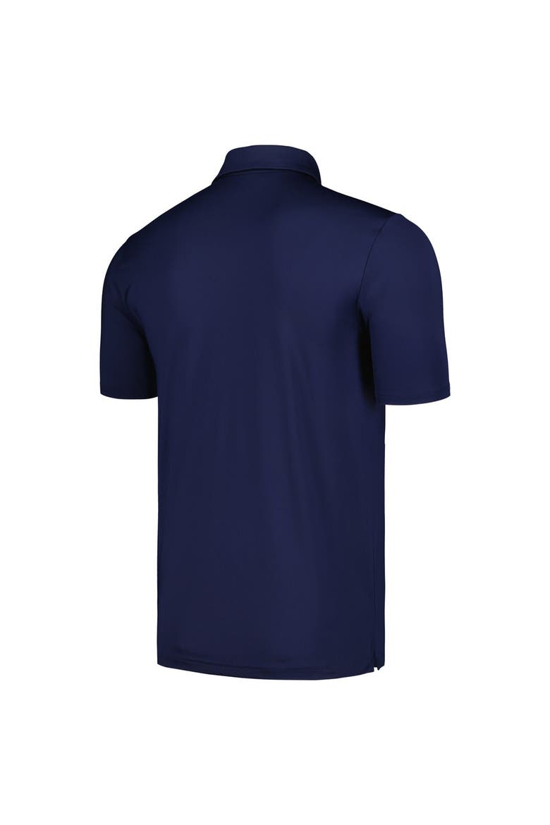 Men's Under Armour Navy Jackson State Tigers Tee To Green Stripe Polo, Alternate, color, Navy