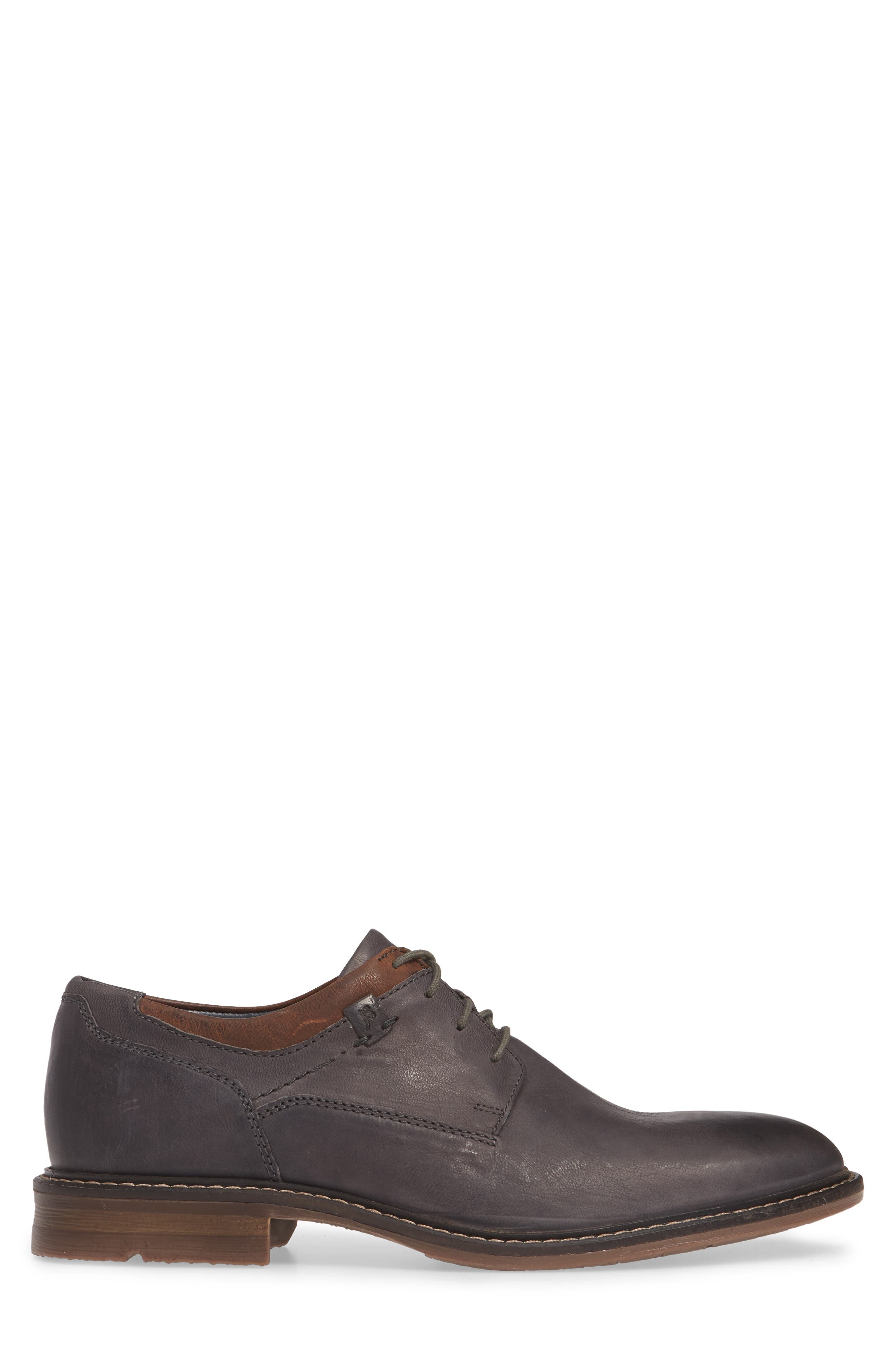 Earl Plain Toe Derby, Alternate, color, GRAPHITE LEATHER