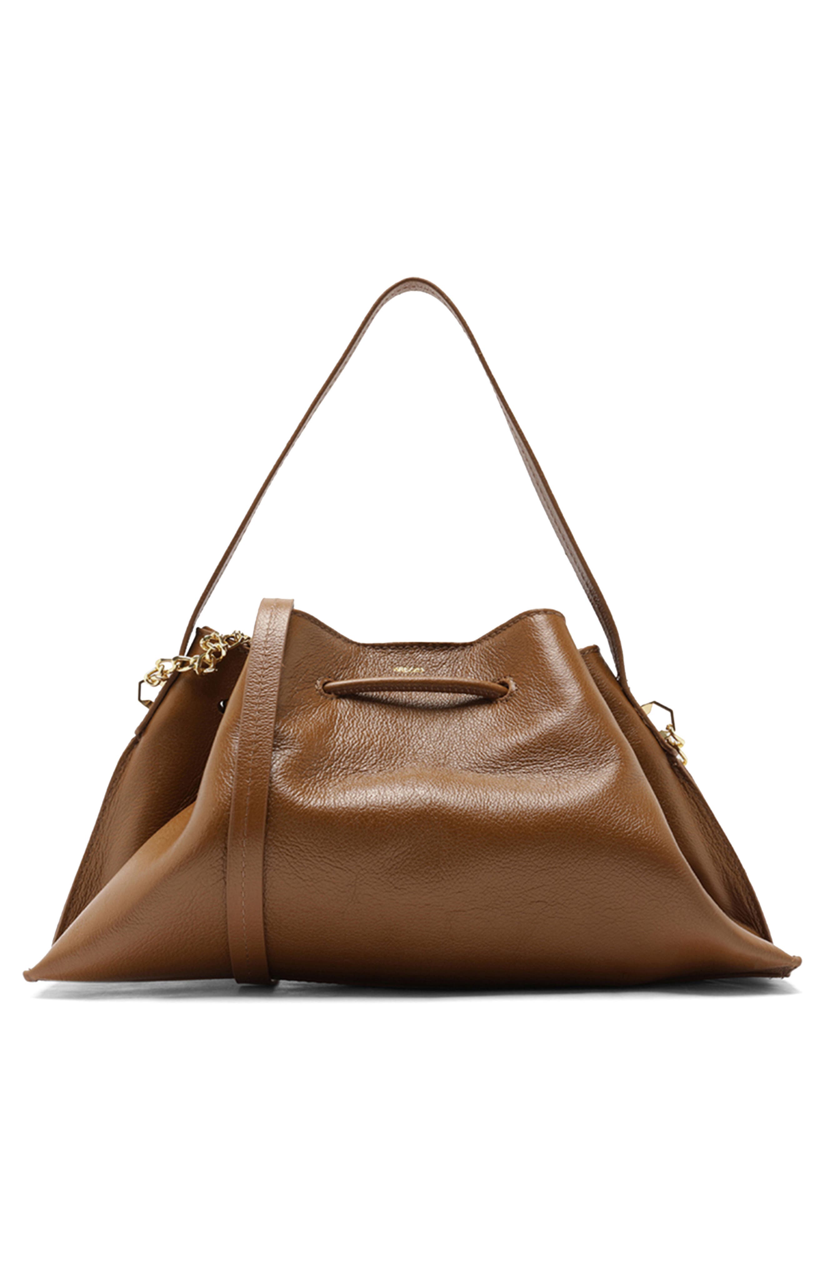 Medium Alba Leather Shoulder Bag, Alternate, color, SOUL NATURAL