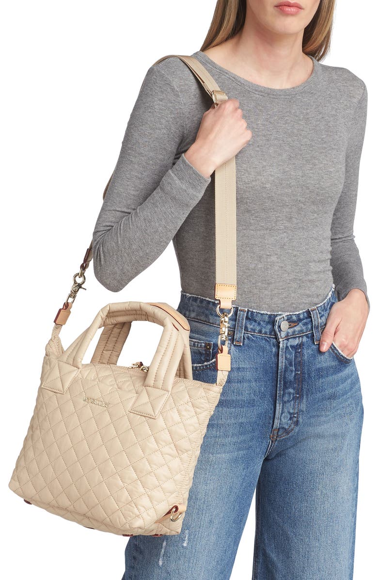 MZ Wallace Small Sutton Deluxe Tote, Alternate, color, Buff