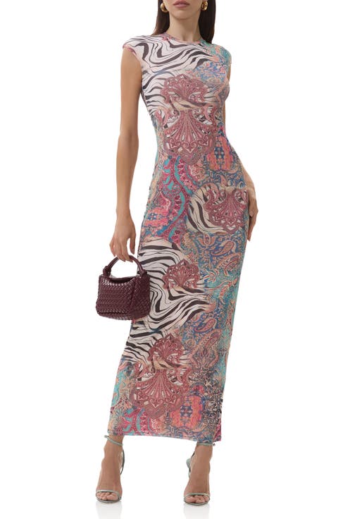 Cody Print Mesh Dress
