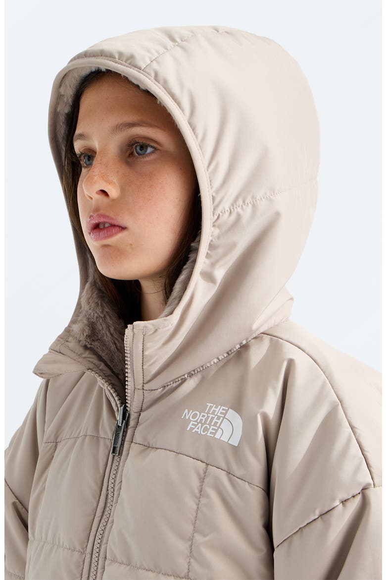 Kids' Shasta Water Repellent Reversible Hooded Jacket, Alternate, color, TIMELESS TAUPE
