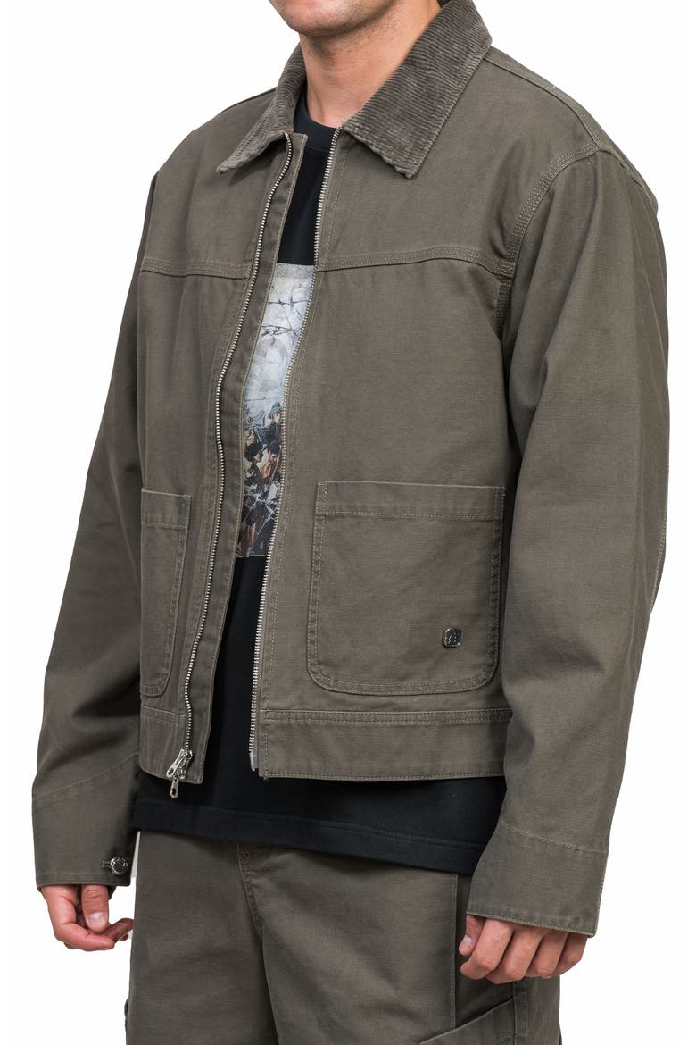 Blun Zip-Up Work Jacket, Alternate, color, Green