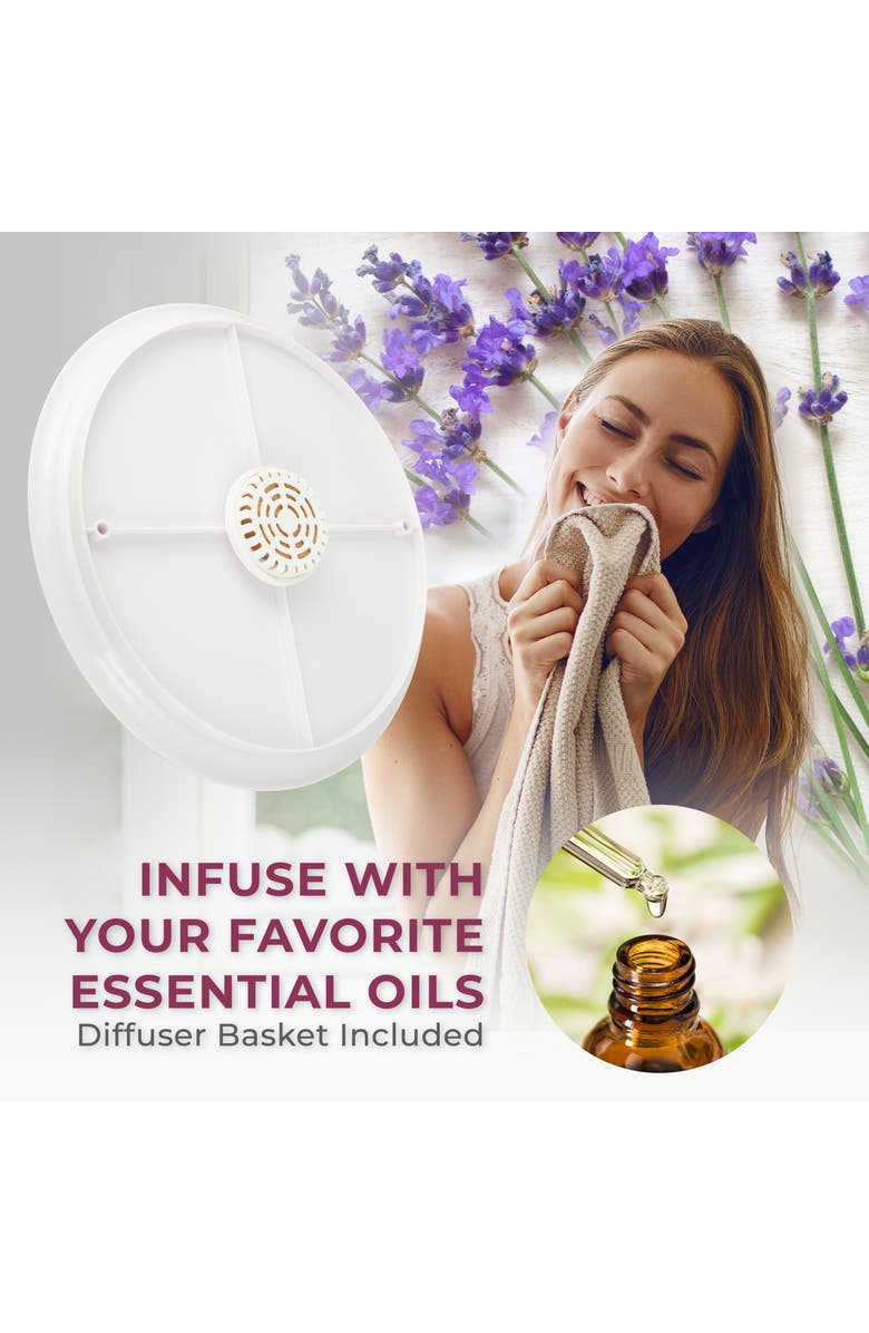 Zadro Towel Warmer with Aromatherapy Diffuser and Lavender Essential Oil, Alternate, color,