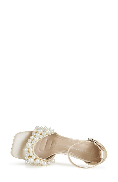 Azalea Wang Romily Ankle Strap Sandal In Beige