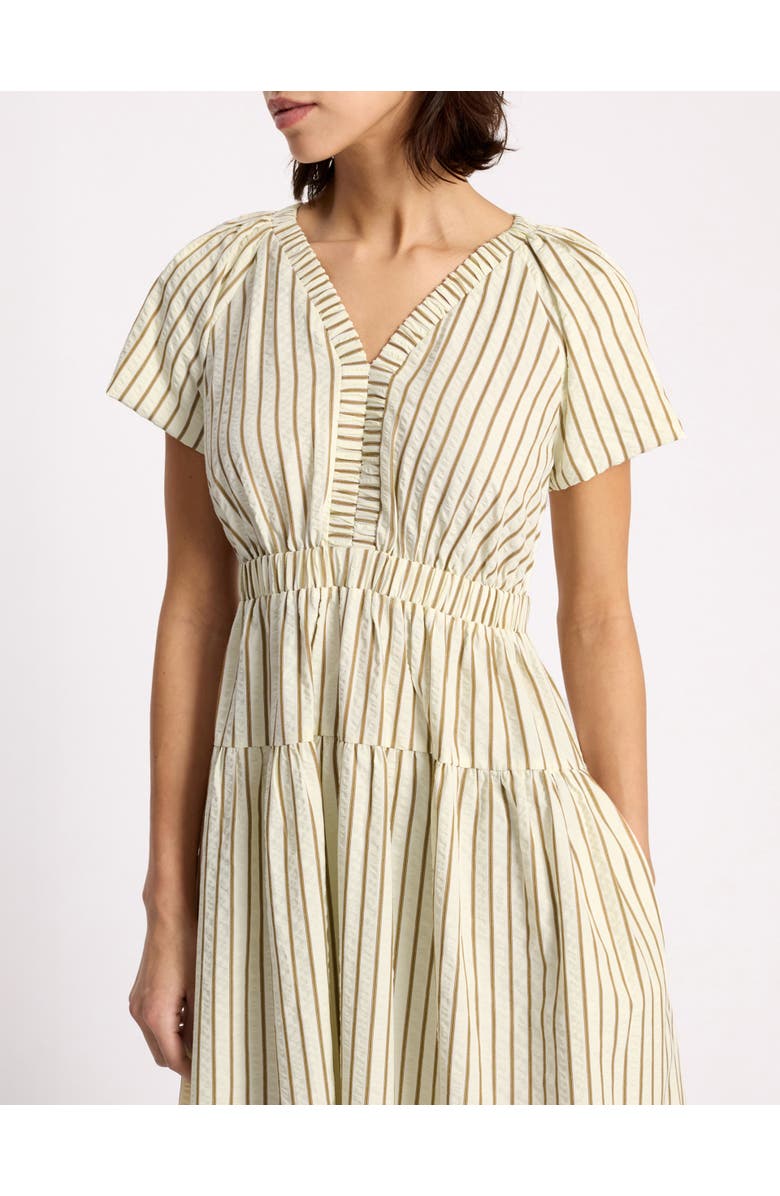Albaray Stripe V-Neck Maxi Dress, Alternate, color, Neutral
