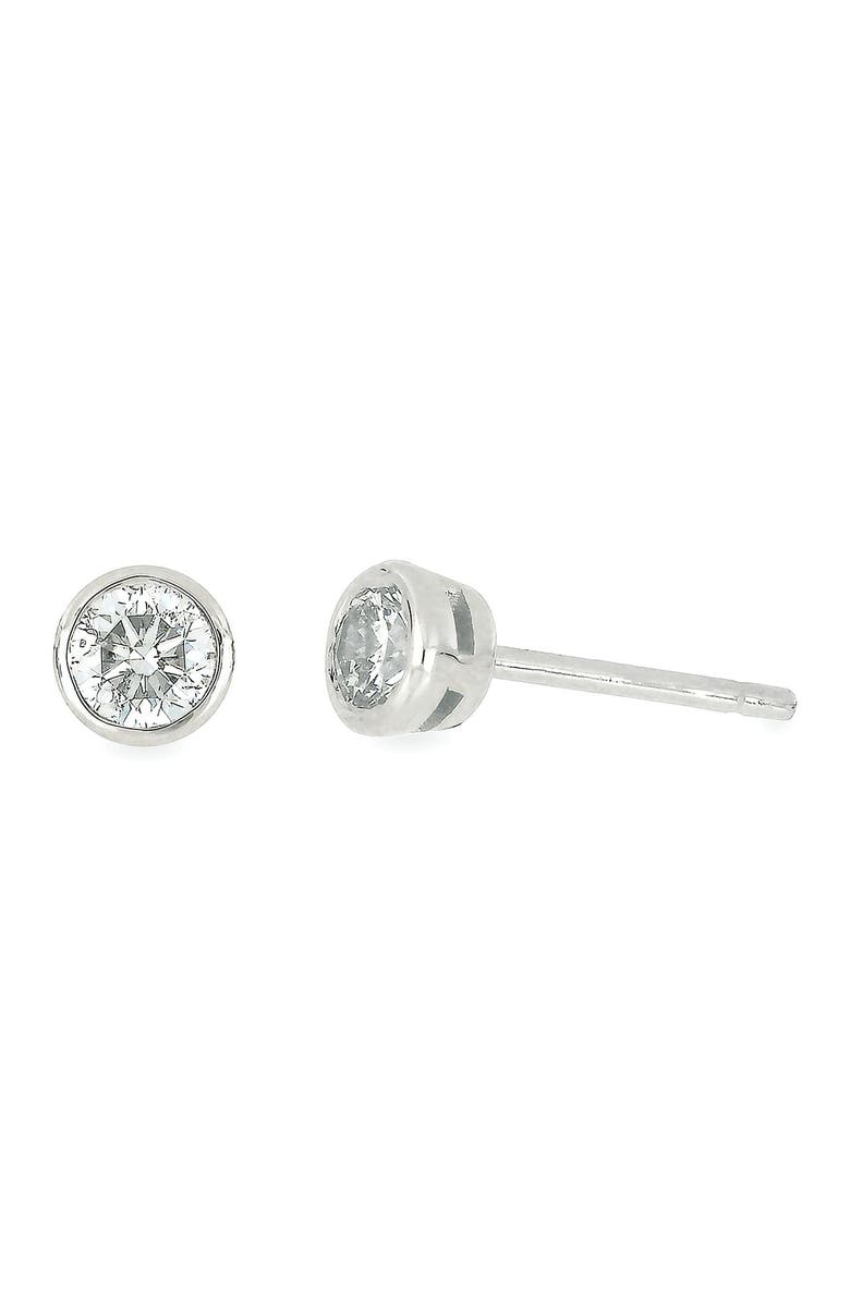 Bony Levy Bezel Set Diamond Stud Earrings - 0.25 ctw, Main, color, 