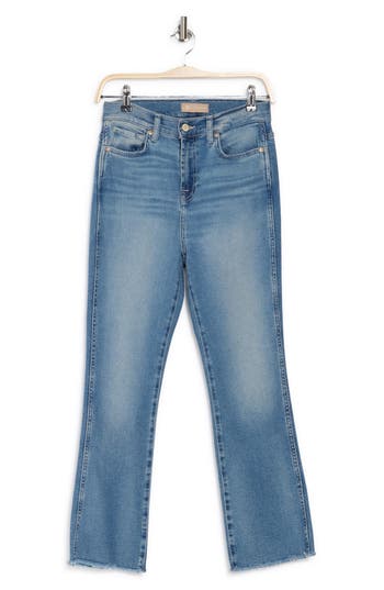 7 FOR ALL MANKIND 7 FOR ALL MANKIND RAW HEM HIGH WAIST SLIM KICK FLARE JEANS 