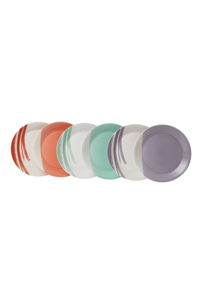 1815 Bold Set of 6 Dinner Plates, Main, color, ASSORTED