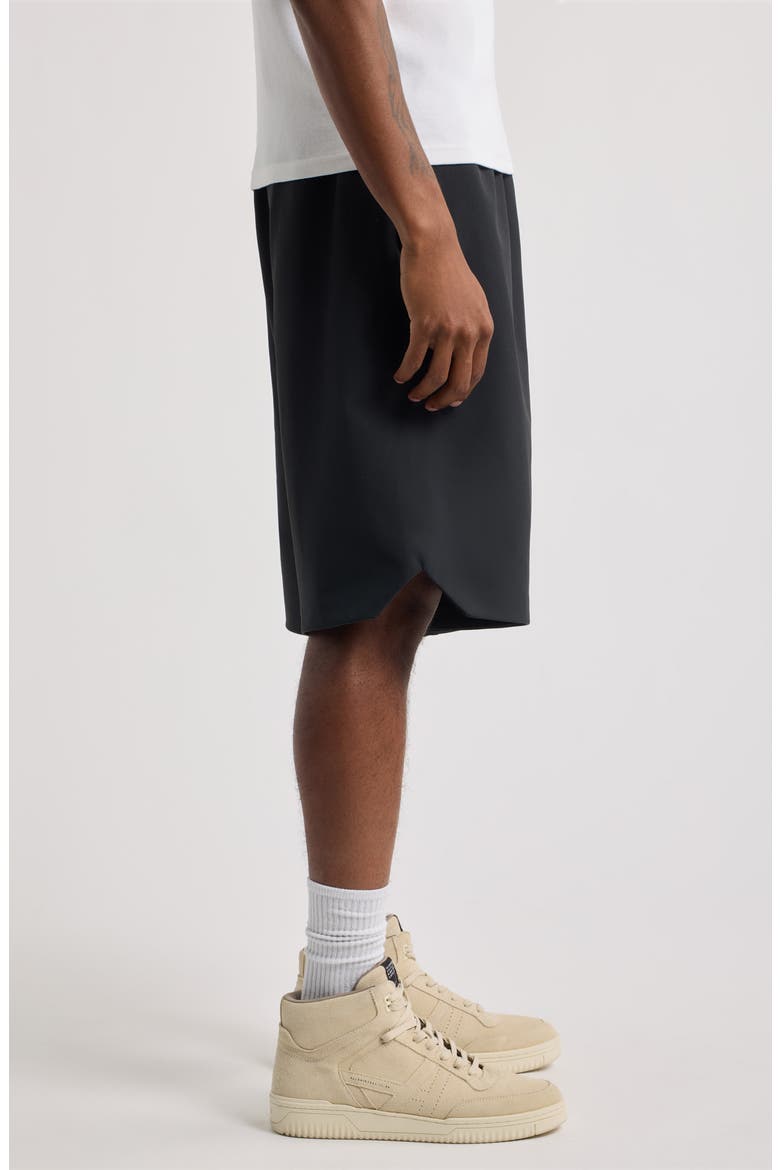 Signature Relaxed Shorts, Alternate, color, BLACK
