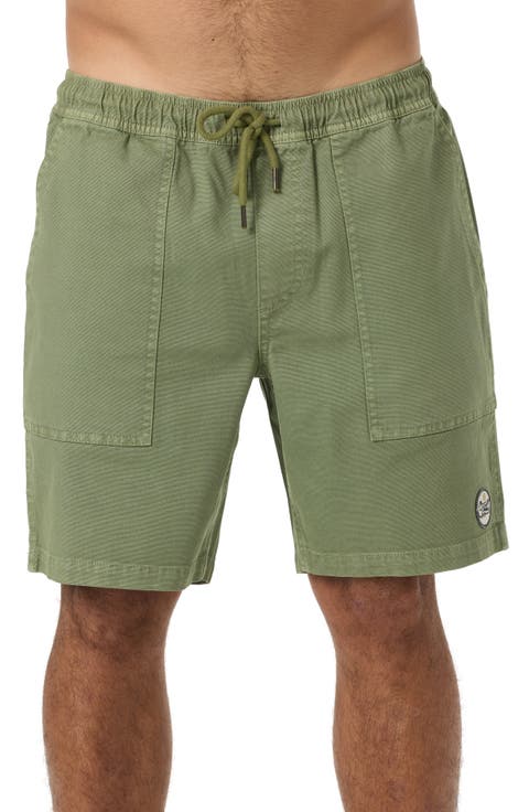 Ronan Field Cotton Canvas Drawstring Shorts