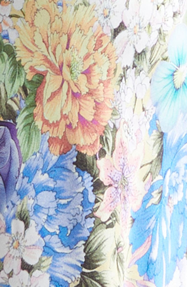 Camilla Darling Buds Bias Cut Silk Satin Maxi Slipdress, Alternate, color, Darling Buds