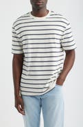 Mavi Jeans Stripe Loose Fit Cotton Blend T-Shirt