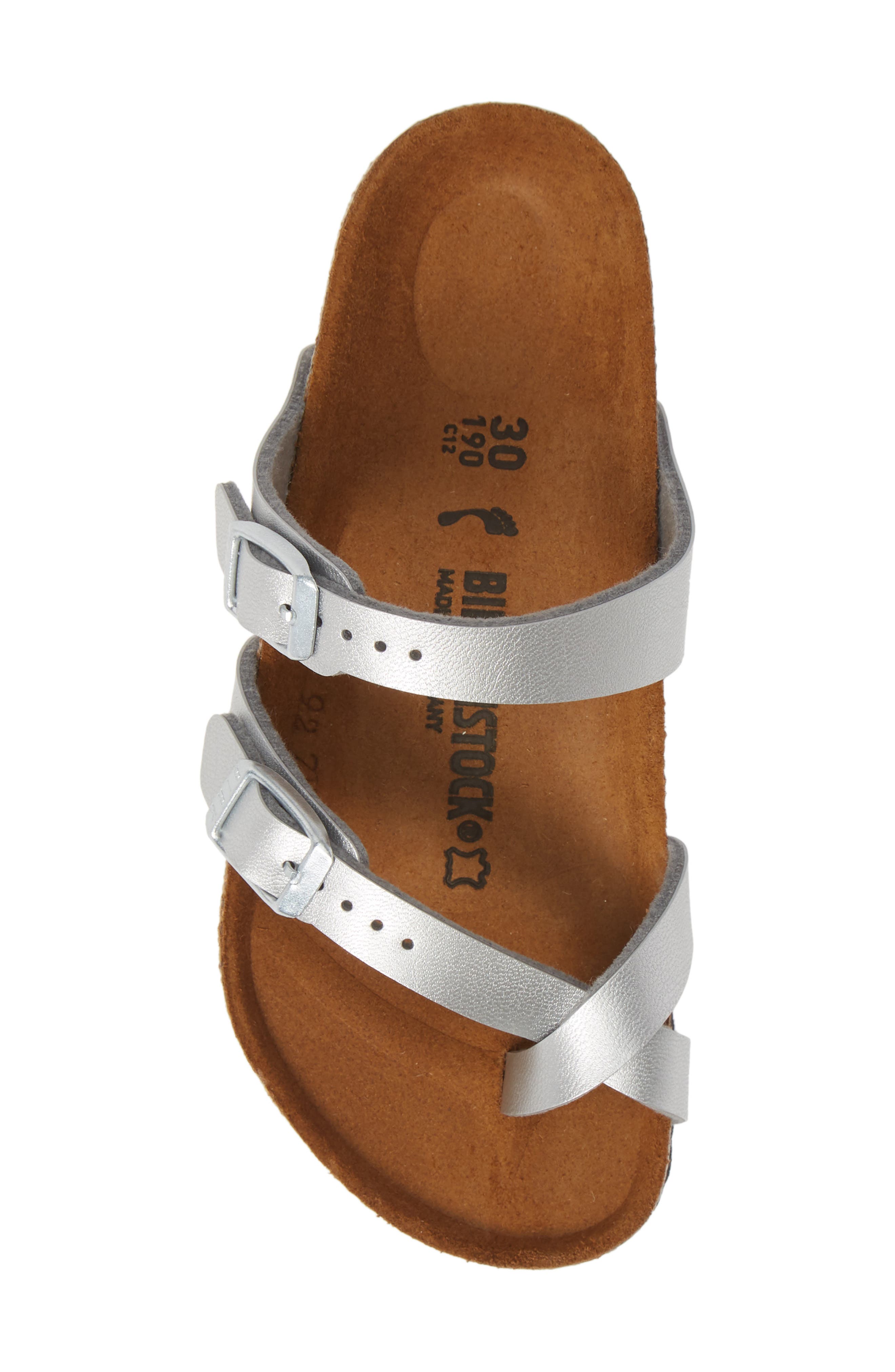 Kids' Mayari Birko-Flor Slide Sandal, Alternate, color, SILVER