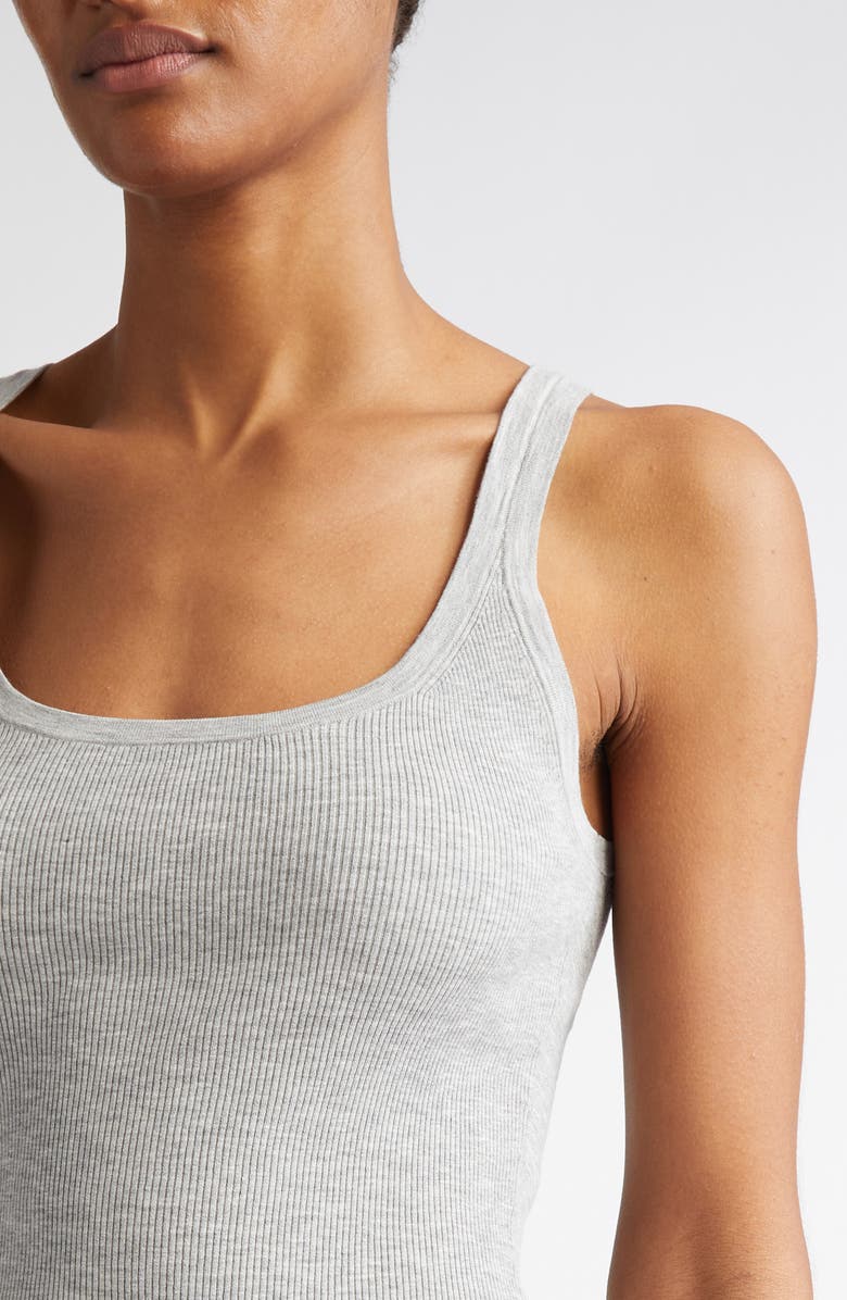 Michael Kors Collection Scoop Neck Rib Tank, Alternate, color, 