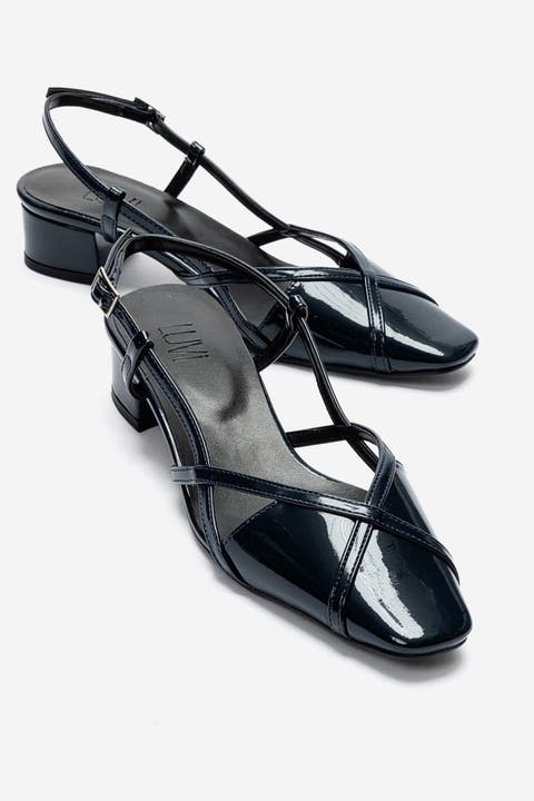 Olena Block Heel Slingback Pump