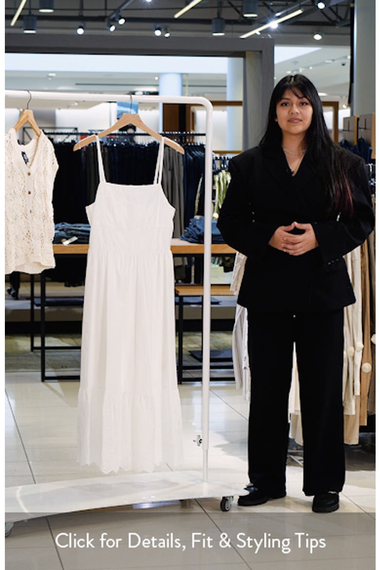 Sleeveless Cotton Fit & Flare Midi Dress video