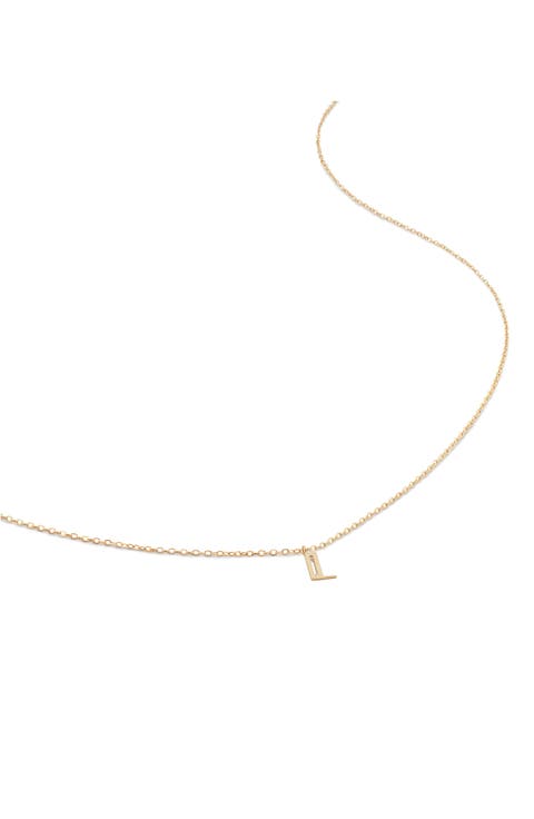 Small Initial Pendant Necklace