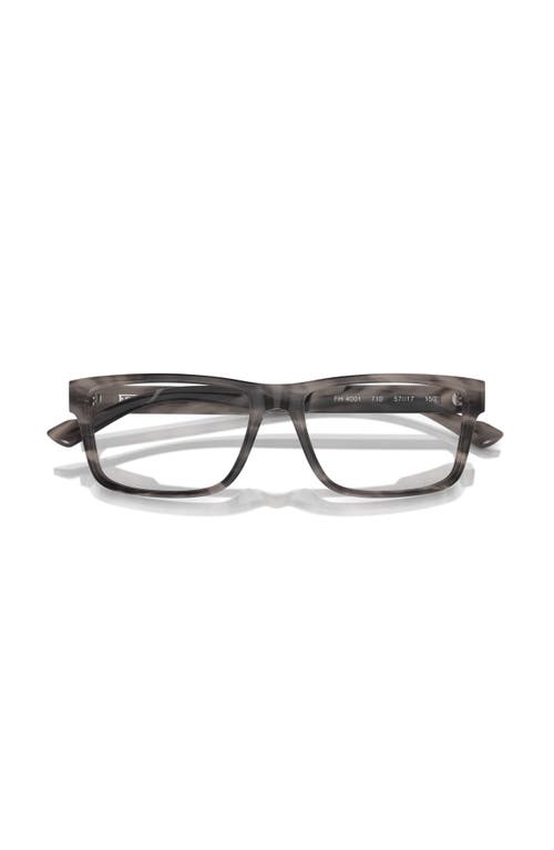 Ferrari 55mm Rectangle Optical Glasses In Gray