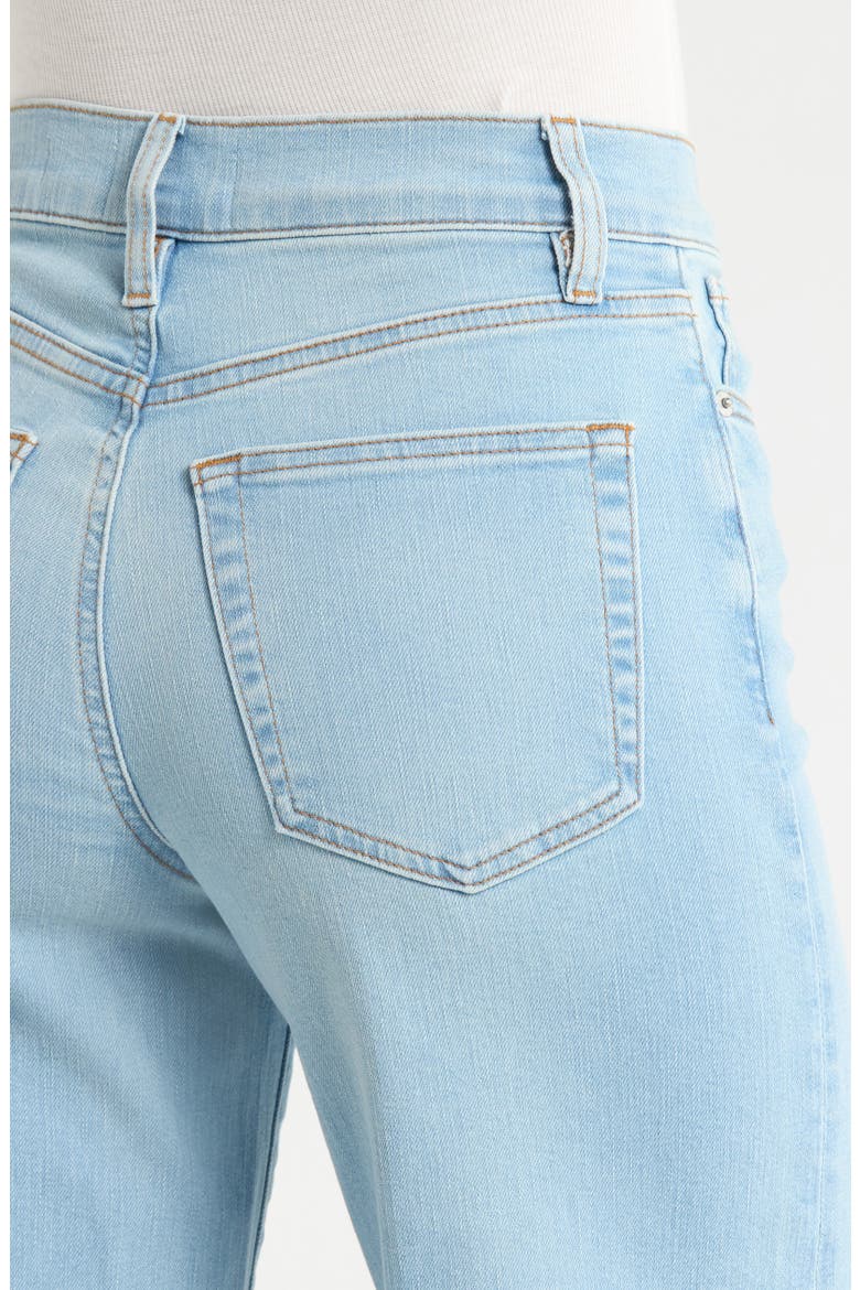 Le Slim Raw Hem Palazzo Jeans, Alternate, color, HUSH RAW AFTER