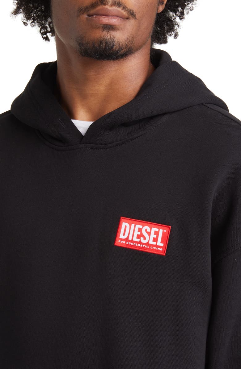 DIESEL<sup>®</sup> Label Cotton Hoodie, Alternate, color, 