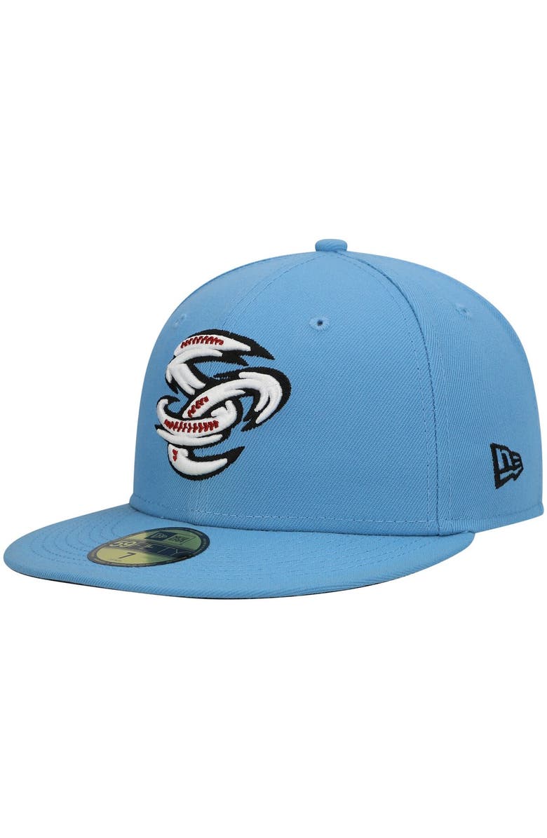 New Era Men's New Era Light Blue Omaha Storm Chasers Authentic Collection Team Alternate 59FIFTY Fitted Hat, Alternate, color, 