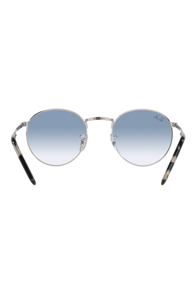 New Round 53mm Phantos Sunglasses, Alternate, color, SILVER