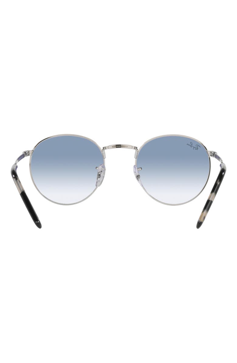 Ray-Ban New Round 53mm Phantos Sunglasses, Alternate, color, Silver