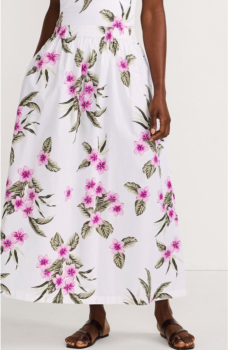 Lands' End Poplin Pull On Maxi Skirt, Main, color, 