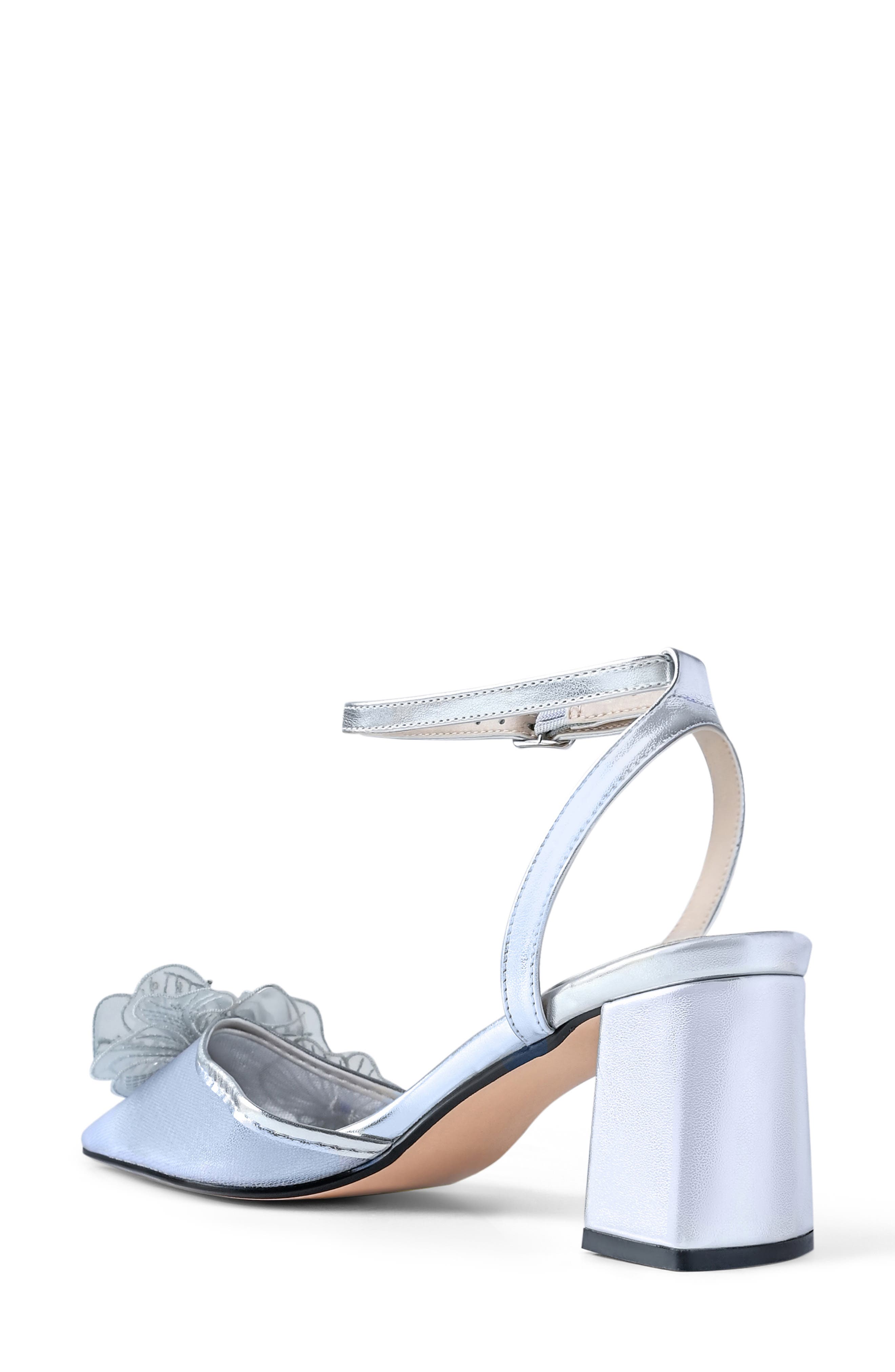 Opal Pointed Toe Pump, Alternate, color, SILVER
